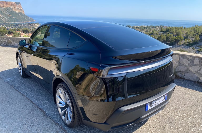 tesla modele y chauffeur privé cassis 