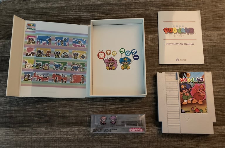 Retro-Bit Rod-Land NES Box Contents Displayed