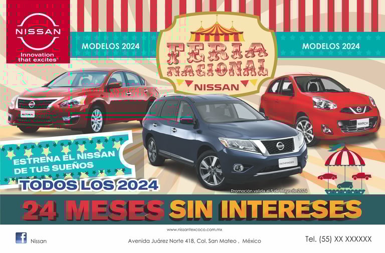 Diseño e impresión impresos para Feria Nacional Nissan