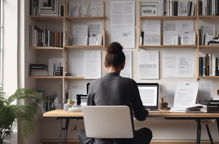 white and black abstract painting