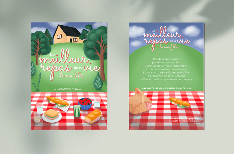 Affiche souvenir A4 ou A3 et option 4ème de couverture en A5