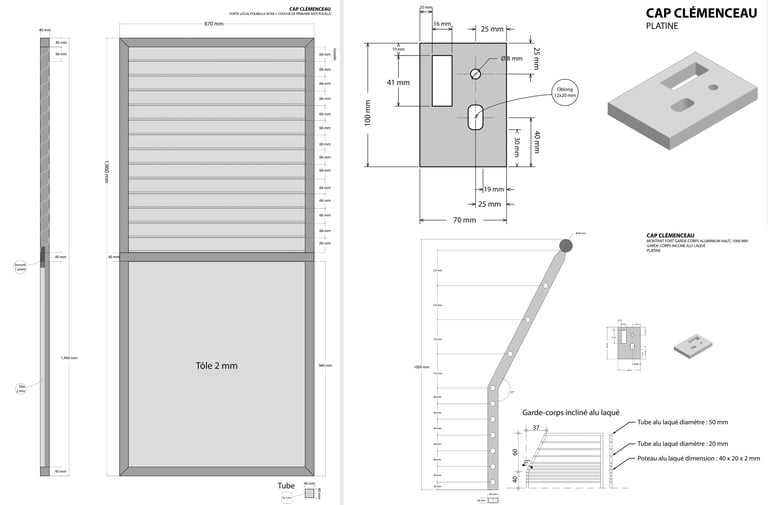 Plan technique vectoriel