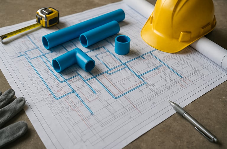 Projeto hidrossanitário residencial e comercial