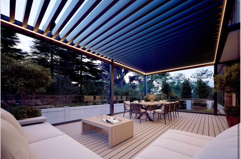 freestanding louvered pergolas for sale