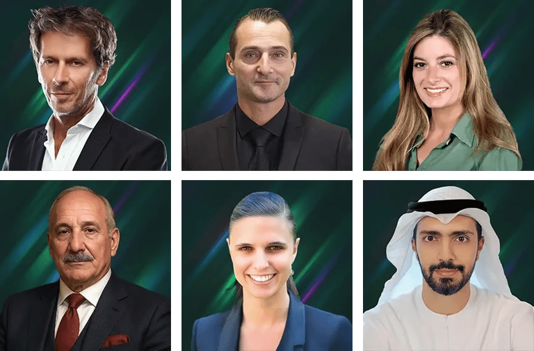 Faces of the team at Taqadum