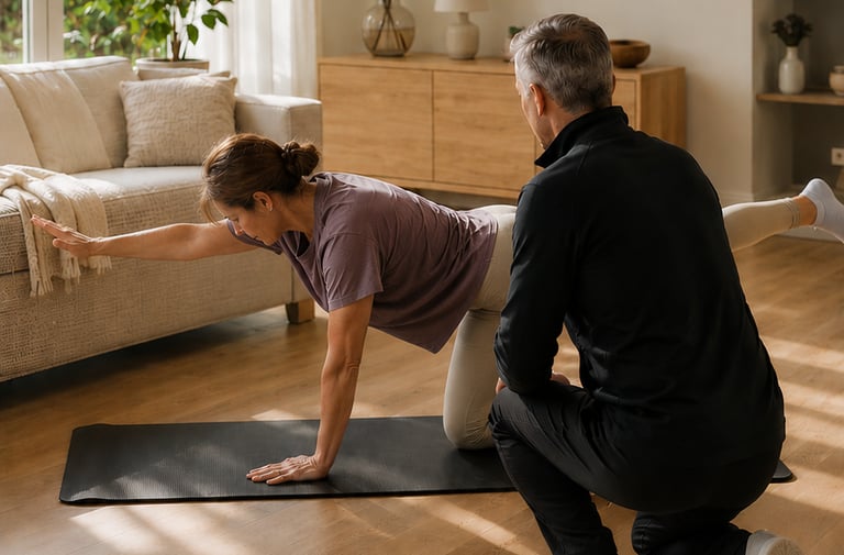Coaching sportif à domicile dans le Golfe du Morbihan avec accompagnement personnalisé SAP