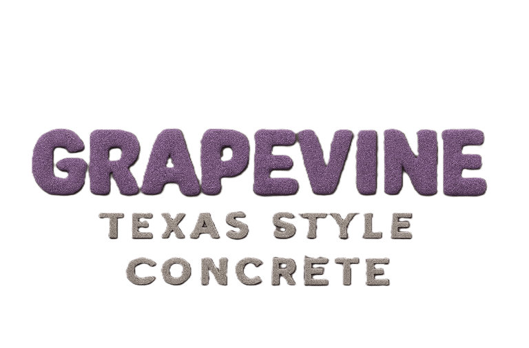 Grapevine Texas Style Concrete Logo