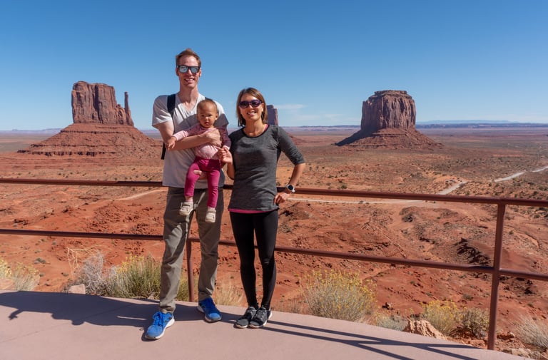 View from the Visitor center in Monument Valley