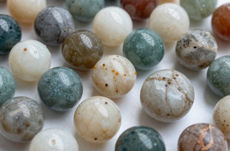 blue and silver beaded accessory