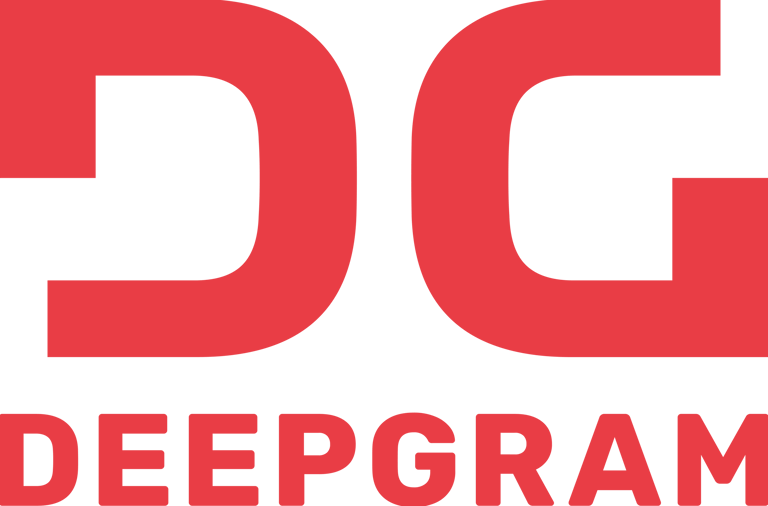 a logo of Deepgram company