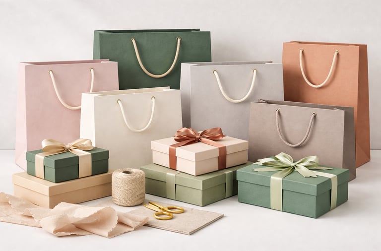 Premium sustainable paper bags for retail and corporate branding
