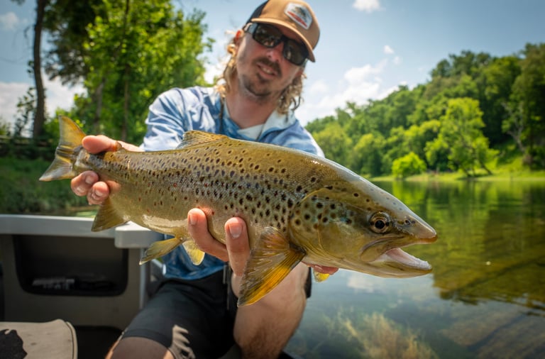 Head guide John Stunkard still fishes on his days off.