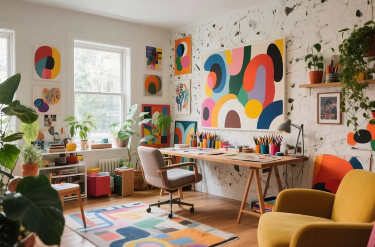 Artistic Home Office Design