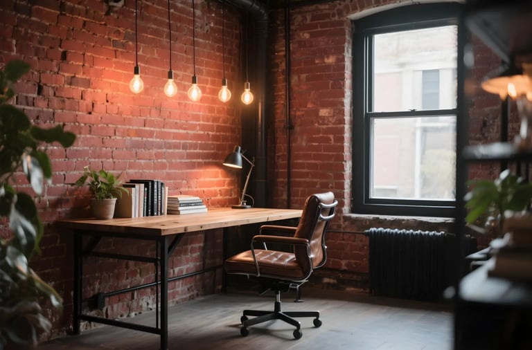Industrial Style Home Office
