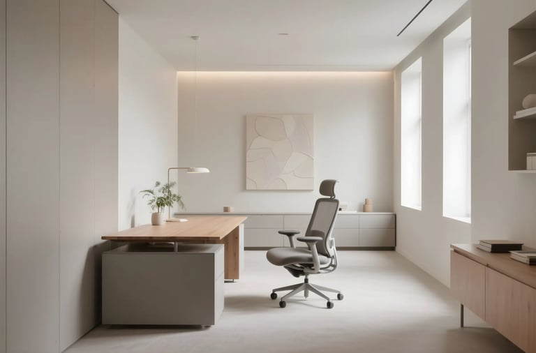 Neutral-Toned Office
