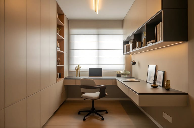 Wall-Mounted Desk Office
