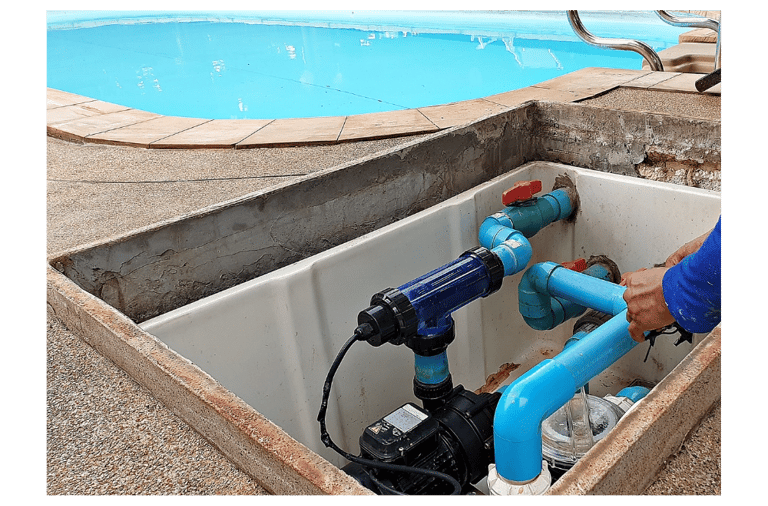 Expert pool technicians performing thorough pool inspections and maintenance, keeping your pool in t