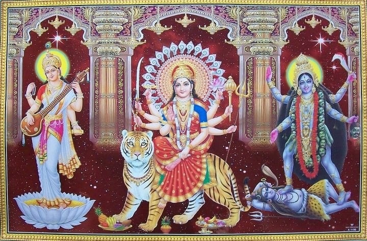 Durga, Kali, Saraswati