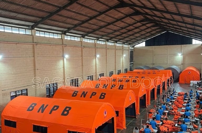 pabrik tenda pengungsi BNPB