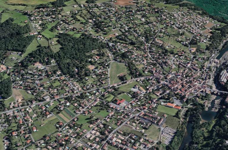 arthes vue du ciel image satellite