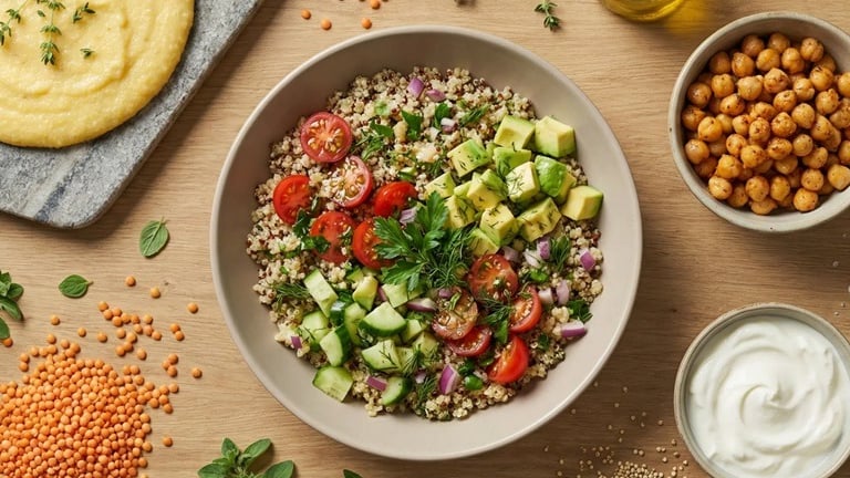 Recipes for special diets: mediterranean, gluten free, vegan and vegetarian