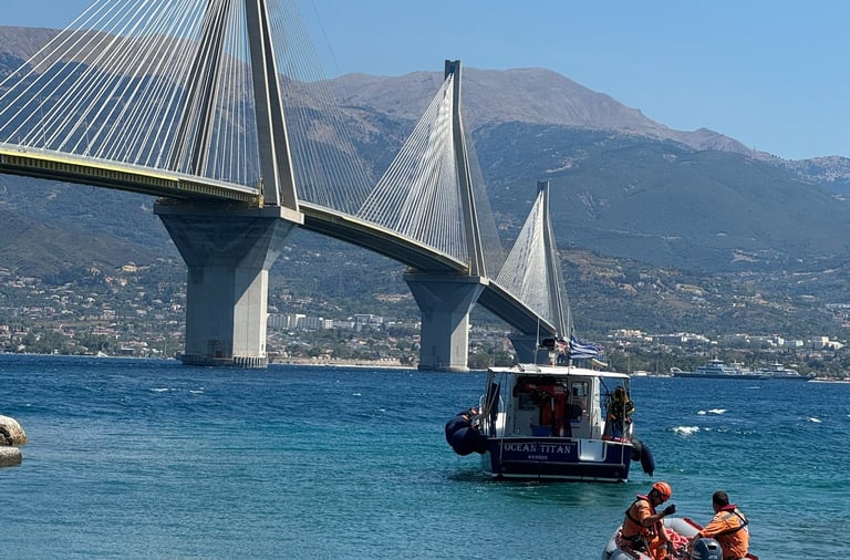 BM consulting ROV inspection and maintenance of bridge piers Greece