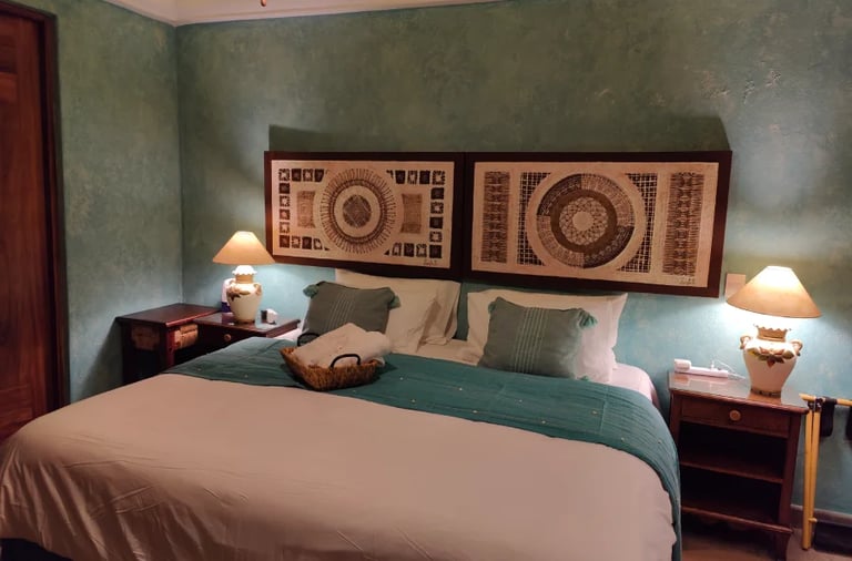 Cozy bedroom with king size bed in san miguel de allende