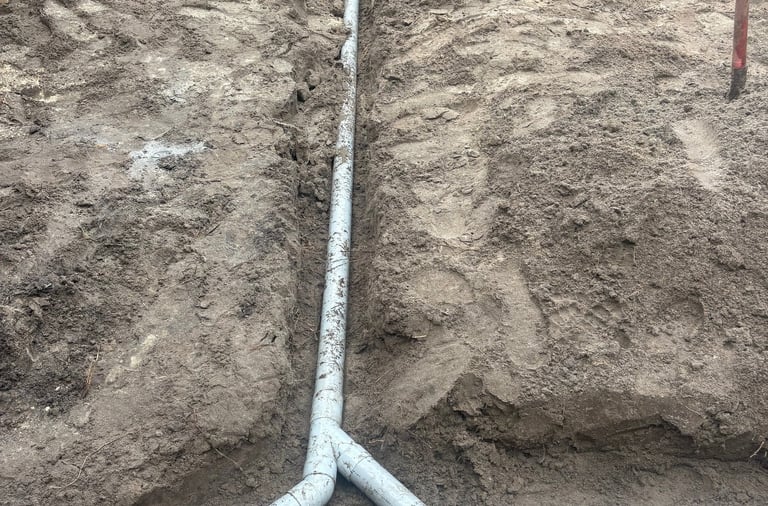 Rioolwerkzaamheden door Betsema Bestrating.