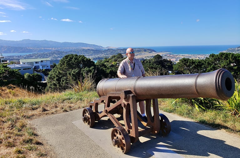The Pirate fires a warning shot over Wellington, New Zealand