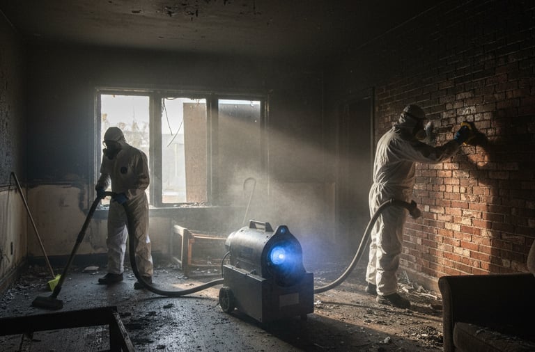 Nettoyage après incendie