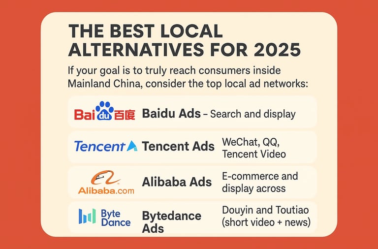 Local alternative to advertise in china