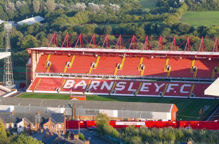 Barnsley FC Drone Shot