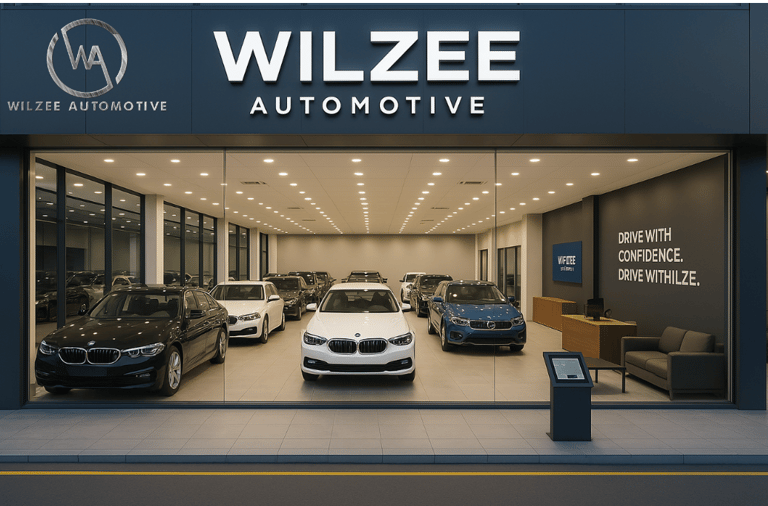 Wilzee Automotive used car showroom