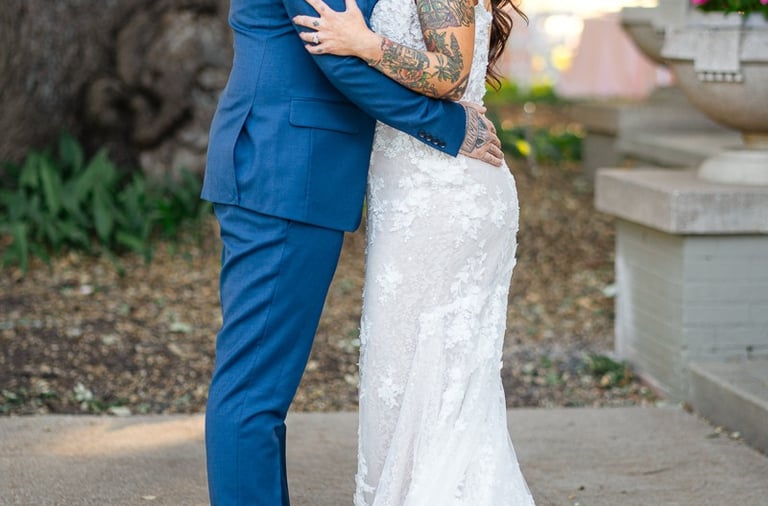 Central Texas Wedding Couple Photographed in Waco