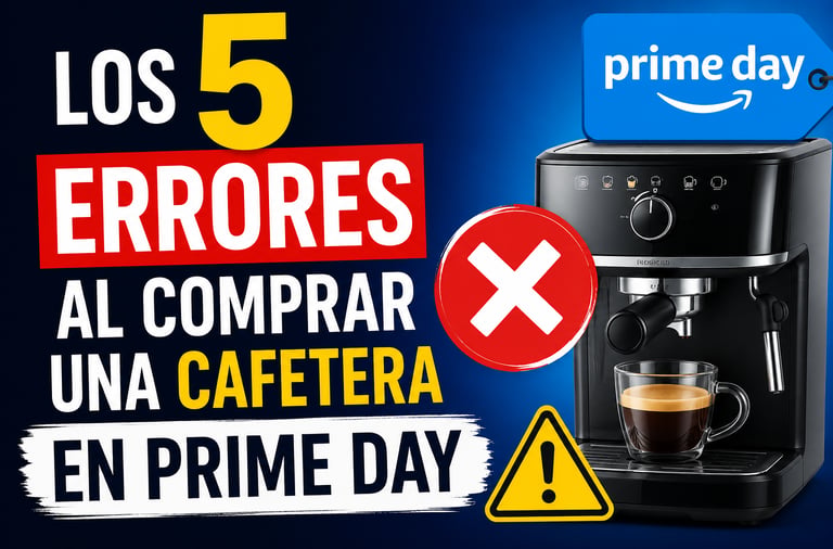 5 errores al comprar una cafetera en prime day