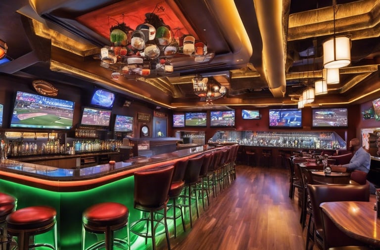 A large digital billboard on a brick building featuring a circular red border with the words 'RED ALERT' repeated twice. Inside the circle, the text '#WE MAKE EVENTS' is displayed in blue. The sign is illuminated against the backdrop of the building, conveying a clear message.