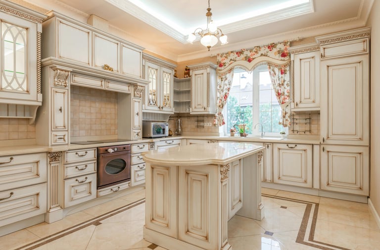 MazarakisArt: Κλασική Κουζίνα με Ευδιάκριτες Λεπτομέρειες