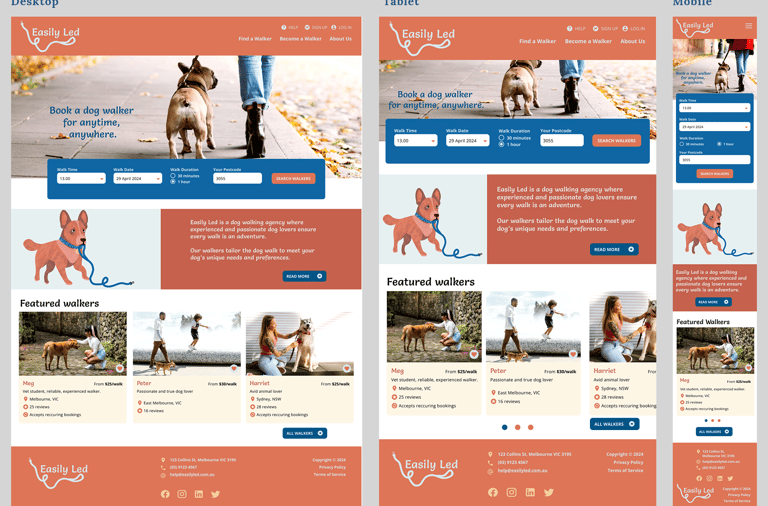 Easily Led responsive design