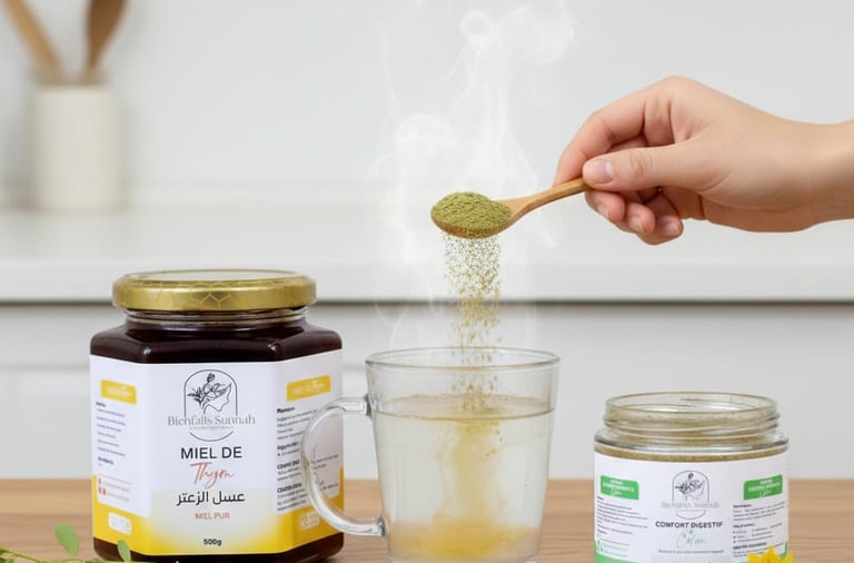 plantes médicinales digestion thym moringa qust al-hindi bienfaits sunnah