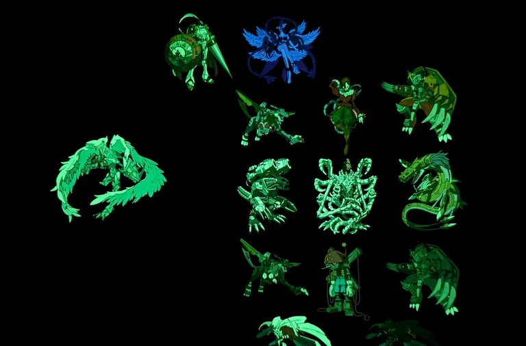 Custom enamel pin with glow in the dark effect