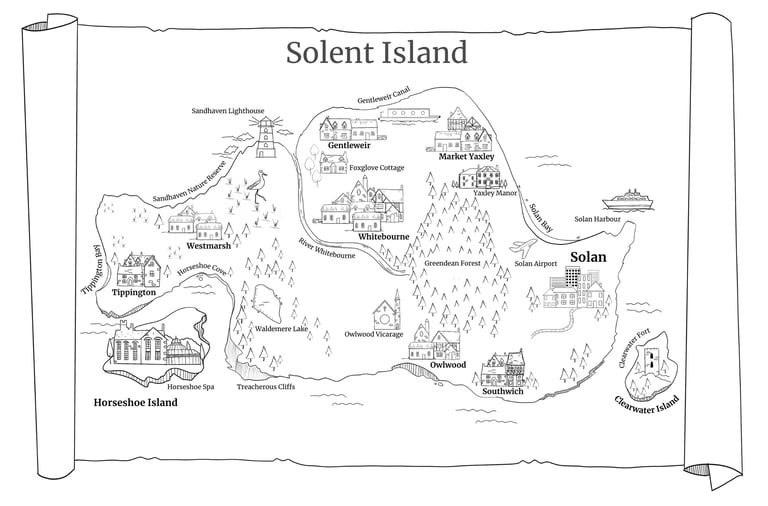 mystery book map