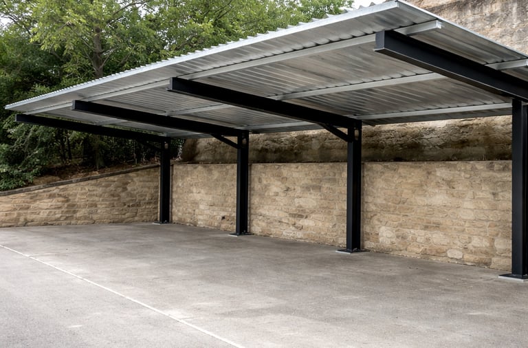 estructura metálica parking pontevedra