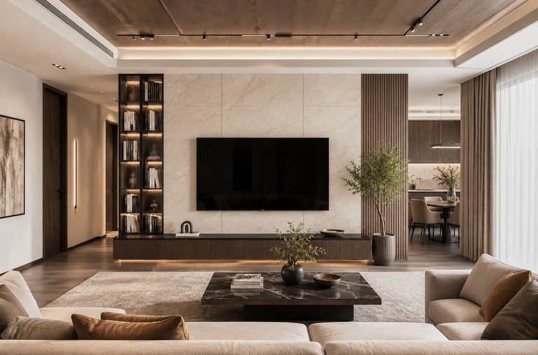 Luxury media wall and bespoke storage furniture by Formivio