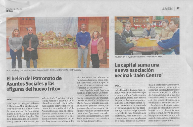 Jaen centro l asociacion de vecinos visita alcalde sobre nuestra Asociación. Jaen