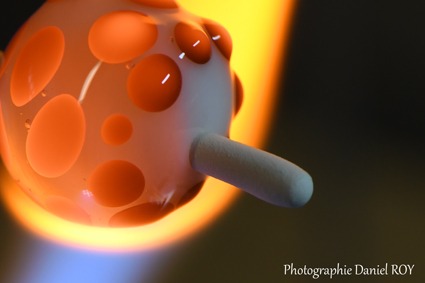 Le verre en fusion m'émerveille