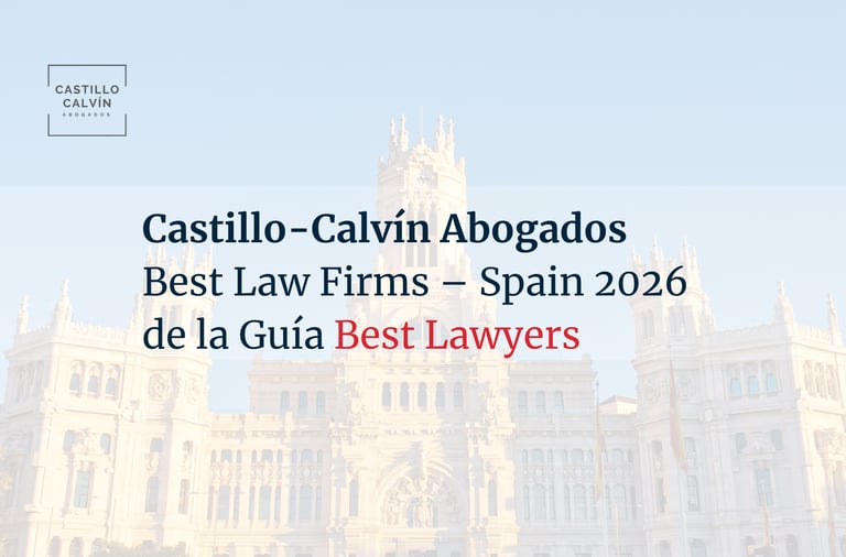 Best Law Firms reconoce a Castillo Calvín entre los mejores despachos de abogados de España