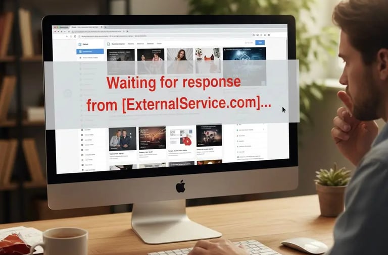 cumputer showing Website Running Extremely Slow