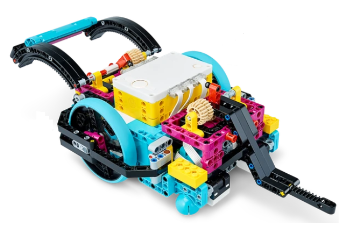 LEGO Spike Prime robot with arm attachment