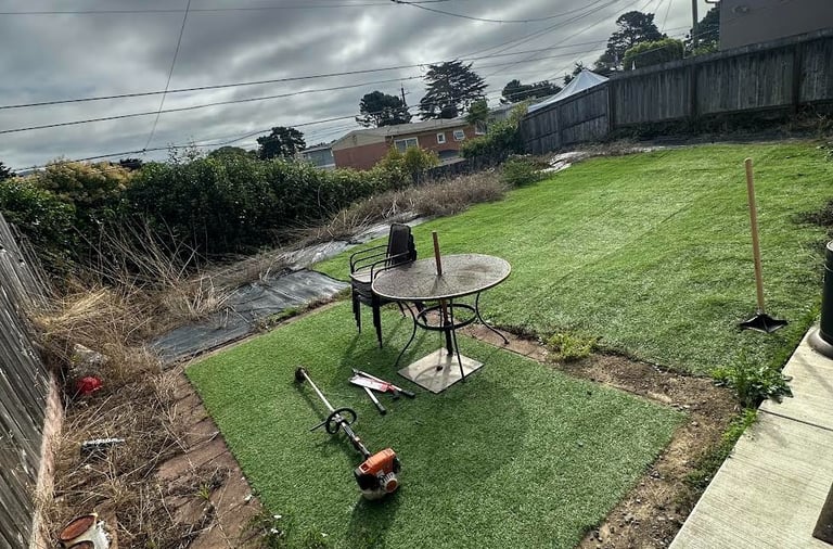 SFC Junk Removal: Backyard debris hauling & brush removal in SF 94131.