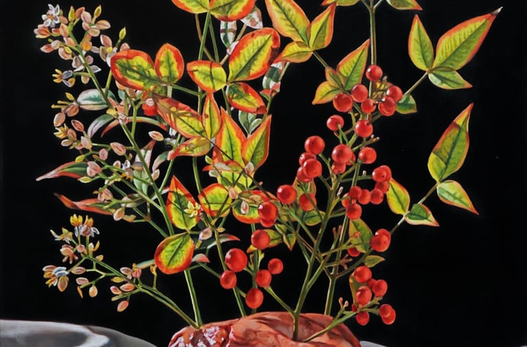 Obra "Esperanza, por compasión". Óleo sobre lienzo